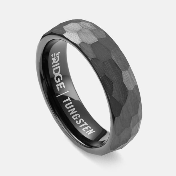6mm Hammered Ring Set