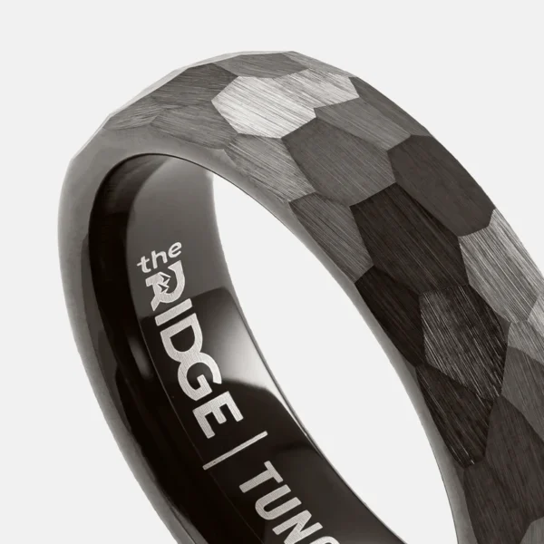 6mm Hammered Ring Set - Image 2