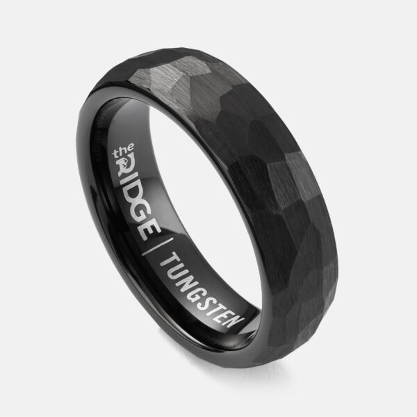 6mm Hammered Ring Set