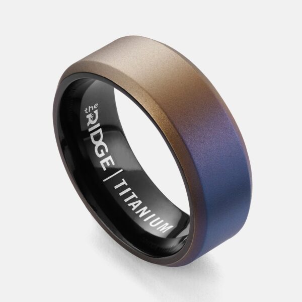 8mm Beveled Ring Set