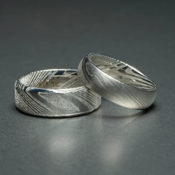 8mm Beveled Ring Set - Image 3
